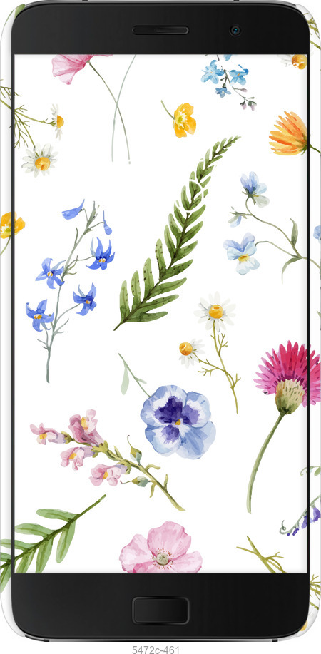 3D пластиковый глянцевый чехол Цветочный фон v2 для Lenovo ZUK Z1 - 5472c-461 изображение 