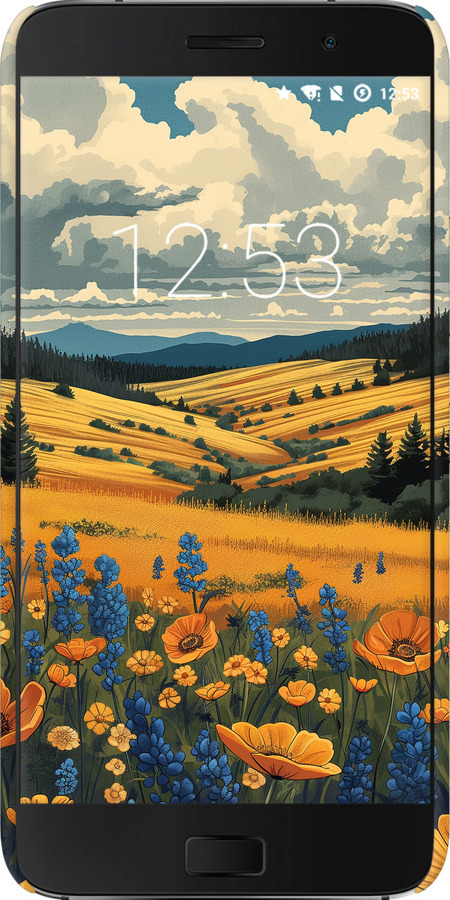 3D пластиковий глянцевий чехол Українське поле для Lenovo ZUK Z1 - 6082c-461 изображение 