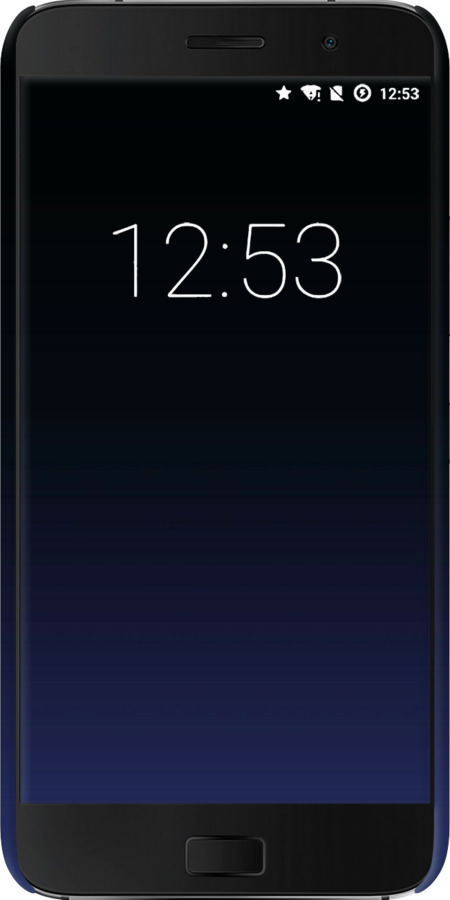 3D пластиковый глянцевый чехол Градиент в тёмно - синем стиле для Lenovo ZUK Z1 - 6542c-461 изображение 