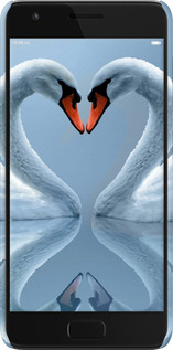 3D пластиковый матовый чехол Лебеди для Lenovo ZUK Z2 - 6007m-827 изображение 