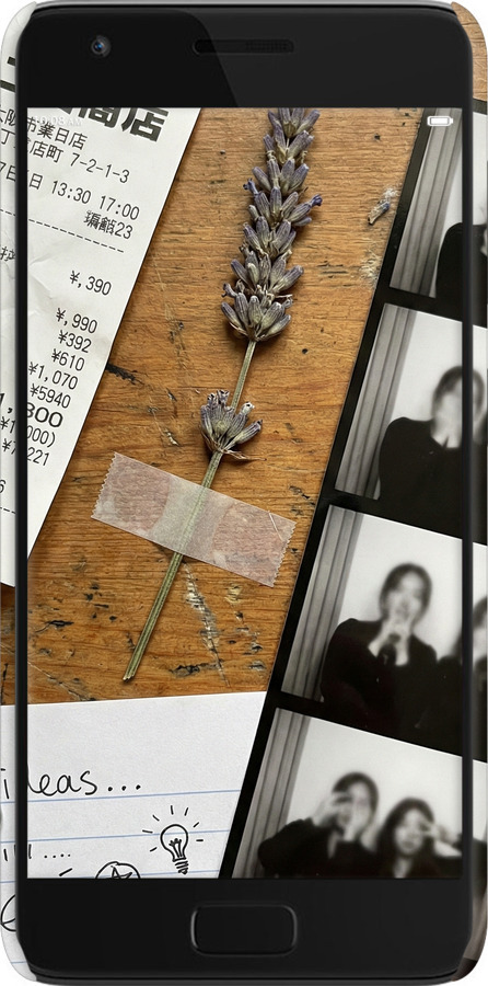 3D пластиковый матовый чехол Aesthetic Scrapbook Collage для Lenovo ZUK Z2 - 6773m-827 изображение 