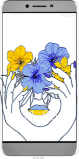 3D пластиковый глянцевый чехол Девушка v4 для LeTV LeEco Le 2 X620 - 5276c-463 изображение 