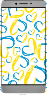 3D пластиковый глянцевый чехол Сердца UA для LeTV LeEco Le 2 X620 - 5292c-463 изображение 