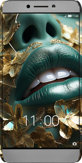 3D пластиковий глянцевий чехол Губи 2 для LeTV LeEco Le 2 X620 - 5667c-463 изображение 