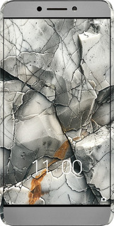 3D пластиковий глянцевий чехол Сірий мармур для LeTV LeEco Le 2 X620 - 6041c-463 изображение 