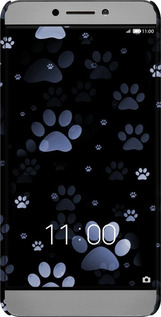 3D пластиковий глянцевий чехол З синіми відбитками лап для LeTV LeEco Le 2 X620 - 6441c-463 изображение 