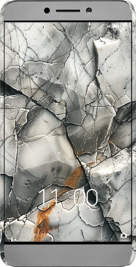 3D пластиковий глянцевий чехол Сірий мармур для LeTV LeEco Le 2 X620 - 6041c-463 изображение 