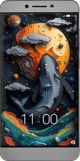 Силиконовый чехол Кит в космосе для LeTV LeEco Le 2 X620 - 6328u-463 изображение 