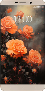 Силіконовий чехол Оранжеві троянди для LeTV Max X900 - 5944u-381 изображение 