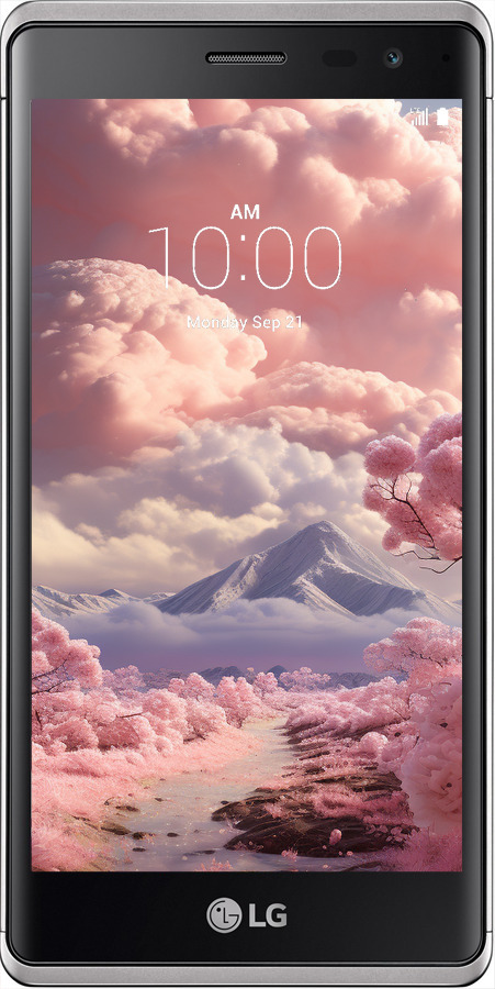 Силиконовый чехол Розовые облака для LG Zero - 5660u-476 изображение 