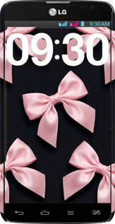 3D пластиковый глянцевый чехол Coquette Ribbons Dark Coquette для LG G Pro Lite Dual D686 - 6767c-440 изображение 