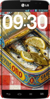 3D пластиковый глянцевый чехол Vintage Sardine Tin Phone для LG G Pro Lite Dual D686 - 6772c-440 изображение 