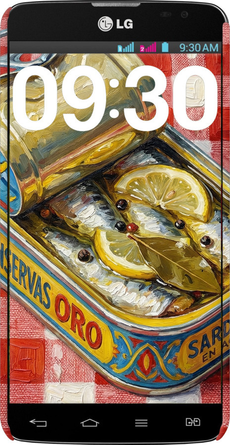 3D пластиковый глянцевый чехол Vintage Sardine Tin Phone для LG G Pro Lite Dual D686 - 6772c-440 изображение 