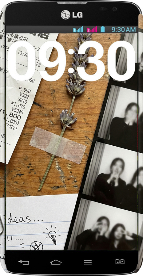 3D пластиковый глянцевый чехол Aesthetic Scrapbook Collage для LG G Pro Lite Dual D686 - 6773c-440 изображение 