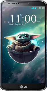 3D пластиковый глянцевый чехол Малышь йода для LG G2 - 6294c-37 изображение 