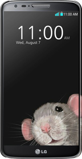 3D пластиковый матовый чехол The Peeking Rat для LG G2 - 6442m-37 изображение 
