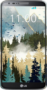 3D пластиковый глянцевый чехол С изображением лесного пейзажа для LG G2 - 6548c-37 изображение 