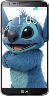 3D пластиковий глянцевий чехол Стіч 1 для LG G2 - 6686c-37 изображение 