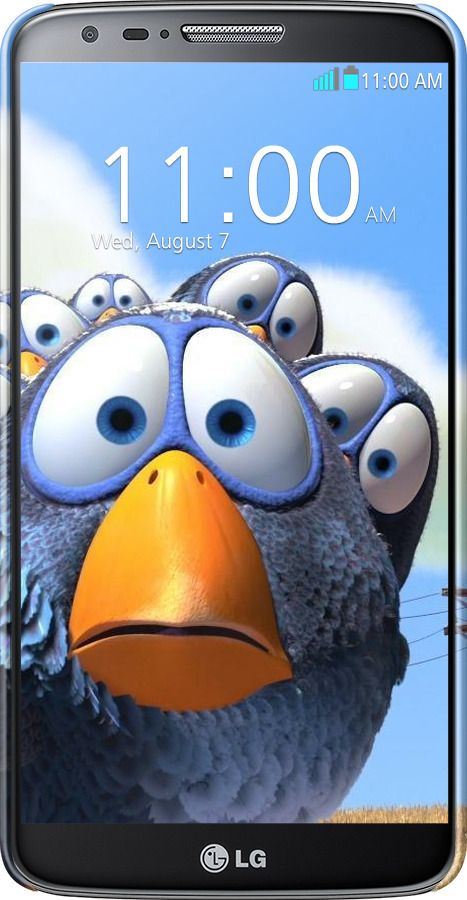 3D пластиковий глянцевий чехол Angry Birds для LG G2 - 6008c-37 изображение 