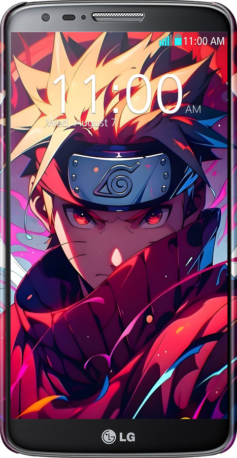 3D пластиковый глянцевый чехол Наруто для LG G2 - 6274c-37 изображение 