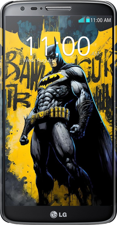 3D пластиковый глянцевый чехол Бетмен для LG G2 - 6290c-37 изображение 