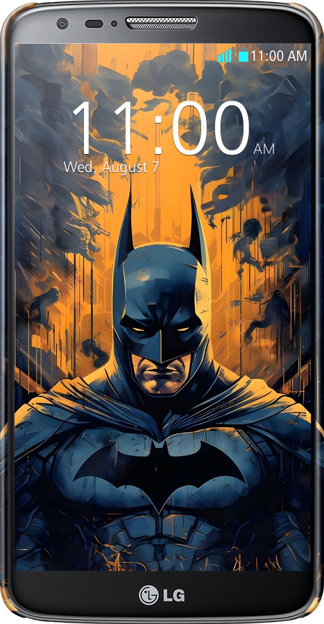 3D пластиковый глянцевый чехол Бэтмен для LG G2 - 6335c-37 изображение 