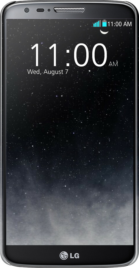 3D пластиковий глянцевий чехол Голубые облака, Голубая луна для LG G2 - 6396c-37 изображение 