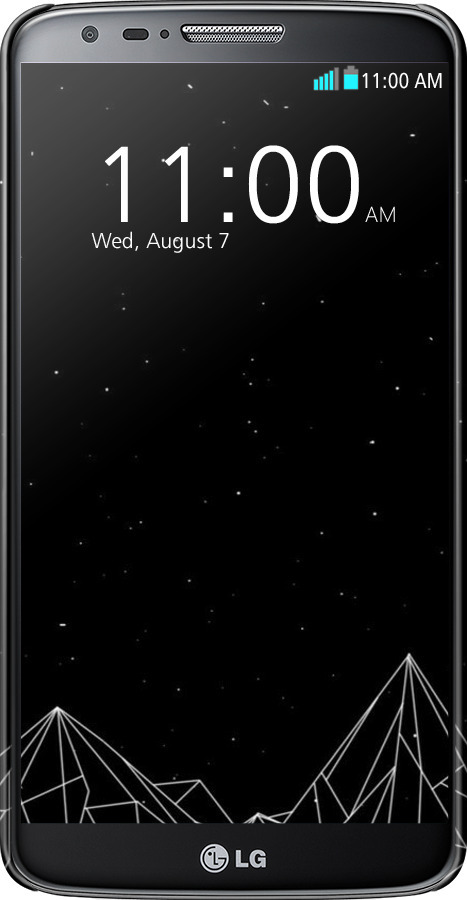 3D пластиковый глянцевый чехол Черно белые абстрактные горы для LG G2 - 6437c-37 изображение 