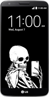 Силіконовий чехол Скелет робить Selfie для LG G2 - 6535u-37 изображение 