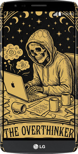 3D пластиковый матовый чехол The Overthinker для LG G3 Stylus D690 - 6774m-89 изображение 