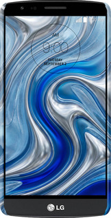 3D пластиковий матовий чехол Liquid Chrome для LG G3 Stylus D690 - 6781m-89 изображение 