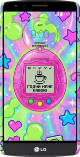 3D пластиковый матовый чехол Y2K Aesthetic Retro Pet: Годуй мене кавою для LG G3 Stylus D690 - 6784m-89 изображение 