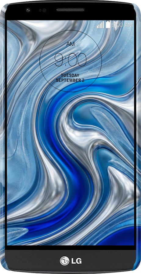 3D пластиковий матовий чехол Liquid Chrome для LG G3 Stylus D690 - 6781m-89 изображение 