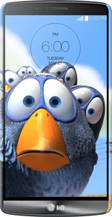 3D пластиковий матовий чехол Angry Birds для LG G3 dual D856 - 6008m-56 изображение 