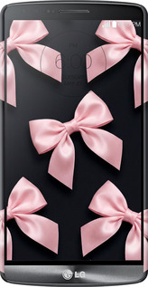 3D пластиковый матовый чехол Coquette Ribbons Dark Coquette для LG G3 dual D856 - 6767m-56 изображение 
