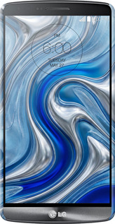 3D пластиковый матовый чехол Liquid Chrome для LG G3 D855 - 6781m-47 изображение 