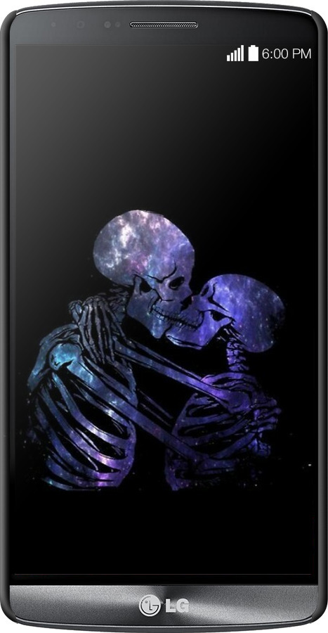 3D пластиковий глянцевий чехол Із зображенням скелета для LG G3 dual D856 - 6537c-56 изображение 