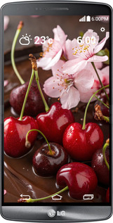 Силиконовый чехол Вишня в шоколаде для LG G3 D855 - 6698u-47 изображение 