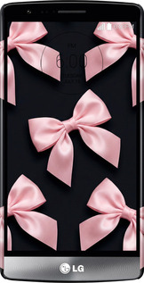 3D пластиковий матовий чехол Coquette Ribbons Dark Coquette для LG G3s D724 - 6767m-93 изображение 