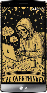3D пластиковий матовий чехол The Overthinker для LG G3s D724 - 6774m-93 изображение 