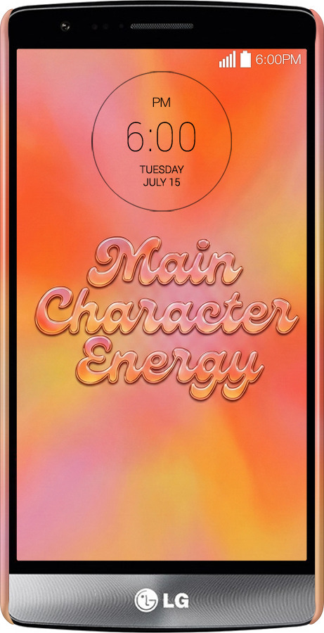 3D пластиковый матовый чехол Aura Gradient Main Character Energy Aesthetic Y2K для LG G3s D724 - 6783m-93 изображение 