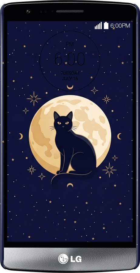 3D пластиковый матовый чехол Cute Cat Celestial/Witchy для LG G3s D724 - 6787m-93 изображение 