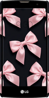 3D пластиковий глянцевий чехол Coquette Ribbons Dark Coquette для LG G4c H522y - 6767c-389 изображение 