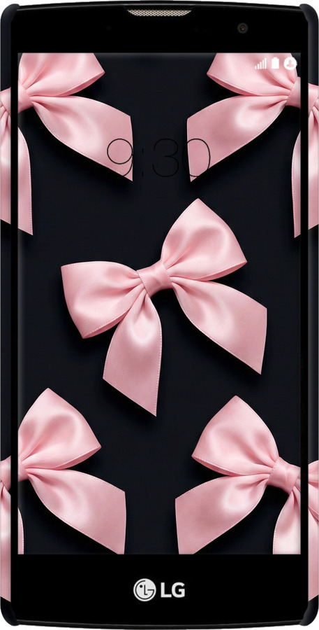 3D пластиковий глянцевий чехол Coquette Ribbons Dark Coquette для LG G4c H522y - 6767c-389 изображение 