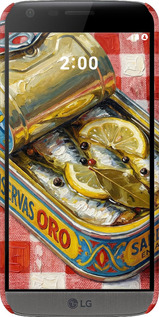 3D пластиковий матовий чехол Vintage Sardine Tin Phone для LG G5 H860 - 6772m-348 изображение 