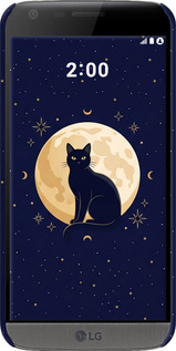 3D пластиковий матовий чехол Cute Cat Celestial/Witchy для LG G5 H860 - 6787m-348 изображение 
