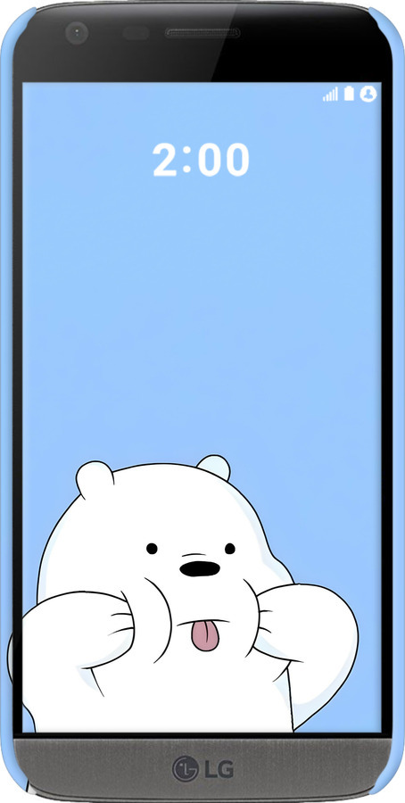 3D пластиковий матовий чехол Милий ведмедик для LG G5 H860 - 6357m-348 изображение 