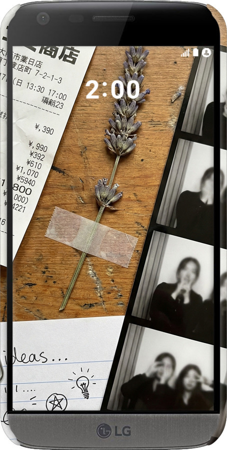 3D пластиковий матовий чехол Aesthetic Scrapbook Collage для LG G5 H860 - 6773m-348 изображение 