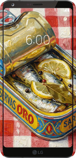 3D пластиковый матовый чехол Vintage Sardine Tin Phone для LG G6 - 6772m-836 изображение 