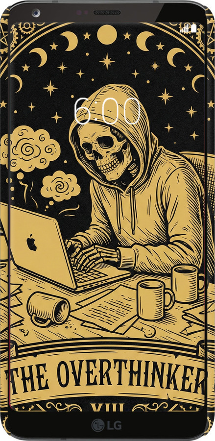 3D пластиковый матовый чехол The Overthinker для LG G6 - 6774m-836 изображение 